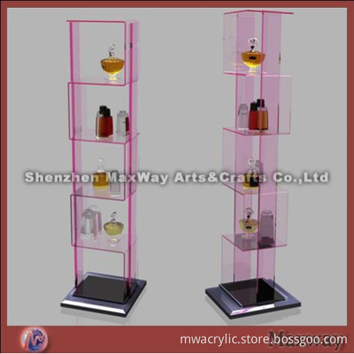 Tall Multizone Acrylic Cosmetic/Makeup Display Stand